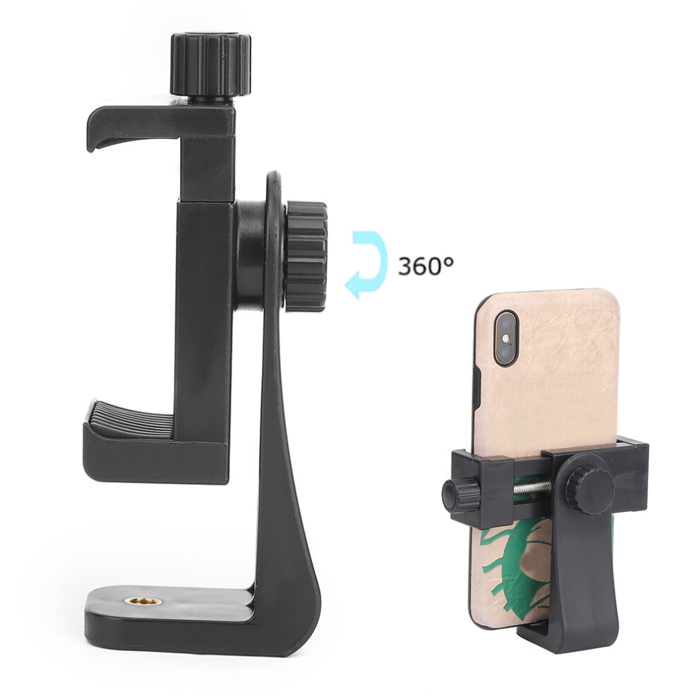 360 Rotatable Selfie Stick Tripod With Locking Phone Clip In Abs & Metal 4671362041008