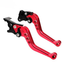 Brake Clutch Levers Motorcycle Clutch Brake Handle Drum Lever Fit for Motorbike Accessories Modification Motorcycle Brake Handle(Rosso)