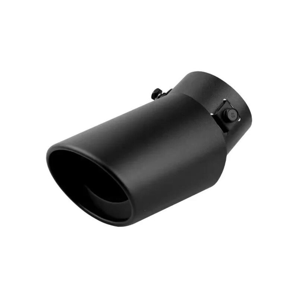 Car Exhaust Tail 2.5" Car Exhaust Muffler Tips Rear Tailpipes Modified Accessories Automotive Silencer Pipe Sound Reducer Exhaust Pipe(Bent) Black 9323874994888