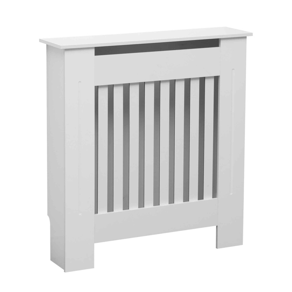 Oypla Small White Wooden Slatted Grill Radiator Cover MDF Cabinet-image-OPC-P92JSGD-NEW