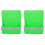 2Pcs Rabbit Feed Bowls - Easy Maintenance & Metal Front 13.5cm 2