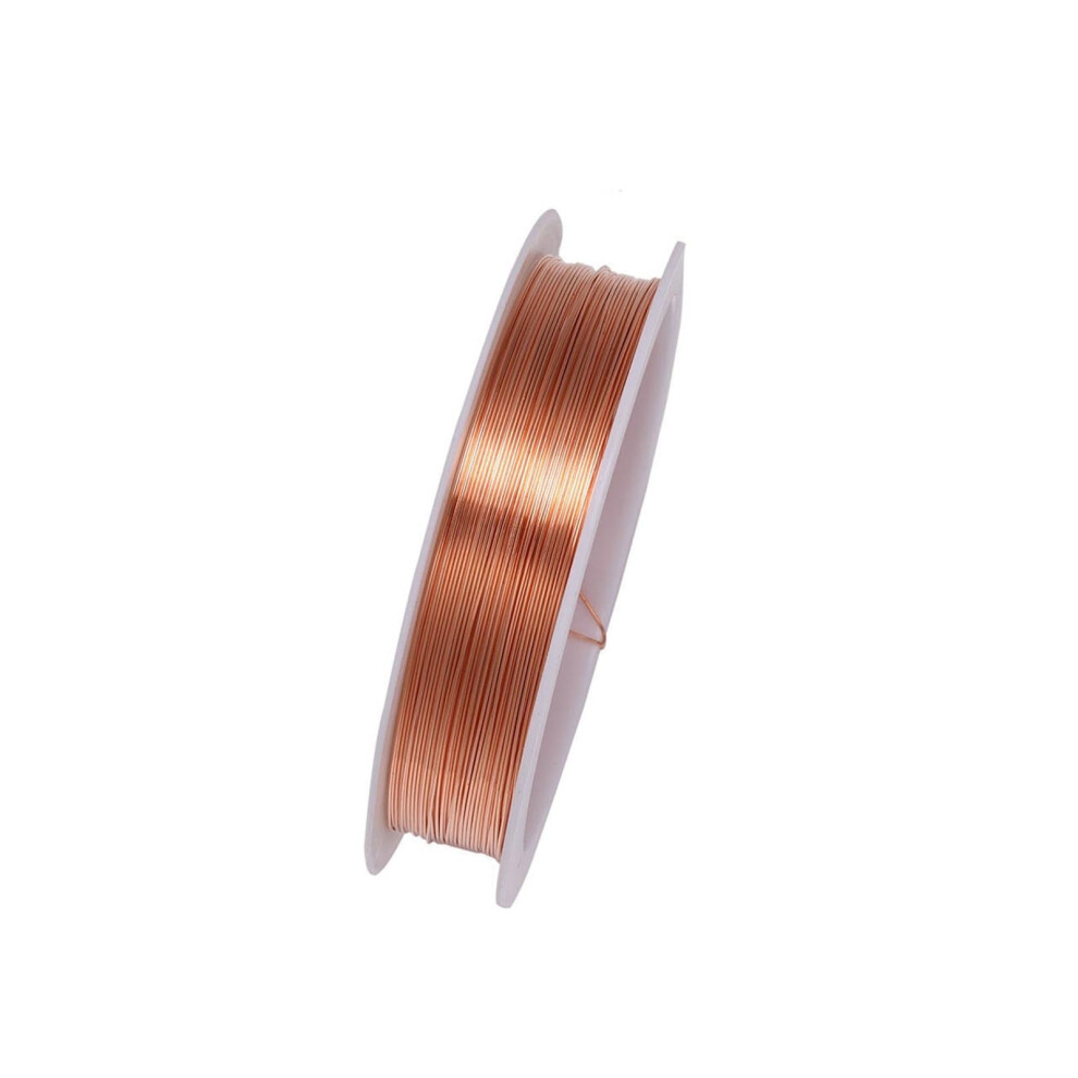 Copper Coil Wire, Copper Solder,Enameled Wire,10Meters Bare T2 Coil Conductive(0.5Mm) 9339159260043