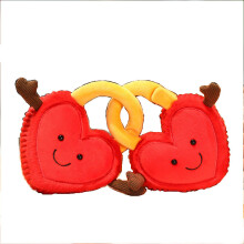 Lot de peluches de dessin animé Heart Lock avec coton Pp pour fête de l'amour poupée cadeau