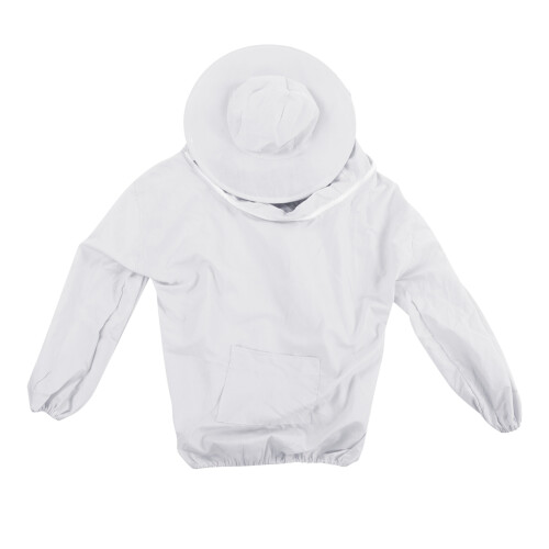Breathable White Beekeeping Suit with Veil, Polyester, 239g 1