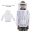 Breathable White Beekeeping Suit with Veil, Polyester, 239g 8