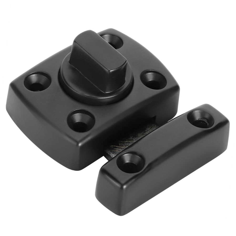 Zinc Alloy Black Door & Window Security Bolt Latch, 80G 7891362050412