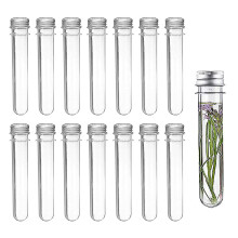 Recipientes para sais de banho reinventados: tubos de ensaio transparentes com tampas de rosca inovadoras para uma experiência de spa luxuosa em