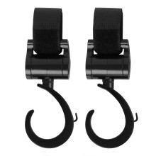 Rotatable Multi-Function Baby Stroller Hooks 2 pcs Universal Toy Bag Holders