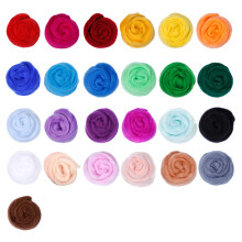 Needle Felting Starter Kit with 25 Color Wool Roving for Creative DIY Art