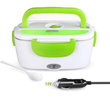 Tragbarer Speisenwärmer für Auto und Zuhause, elektrische Lunchbox mit großem Fassungsvermögen, schnelle Aufwärmfunktion mit herausnehmbarem