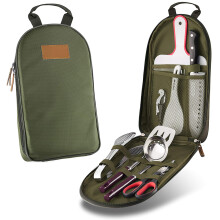 Camping-Kochgeschirr-Set, tragbare Küchenutensilien für Outdoor-Reisen, ergonomische Griffe für benutzerfreundliches Design, Reiseaccessoire für