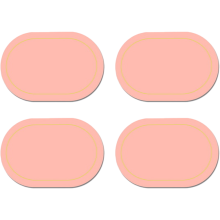 Jogos americanos em couro sintético para mesa de jantar, fáceis de limpar e com superfície lavável, design à prova d'água que impede a