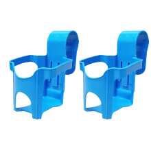 Pool Cup Holders | Hanging Snack Organizer | 2 Pieces Hanging Drink Holders for Snacks, Sunglasses, Toys, Beer, Drinks and Food Blue