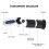 Handheld Refractometer 0-40% Brix, 0-25% Liquid, Aluminum 1