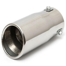 Universal 66mm For Car Auto Muffler Steel Stainless Trim Tail Tube For Vehicle Exhaust Pipe Tip Auto Replacement Parts(Bevel)