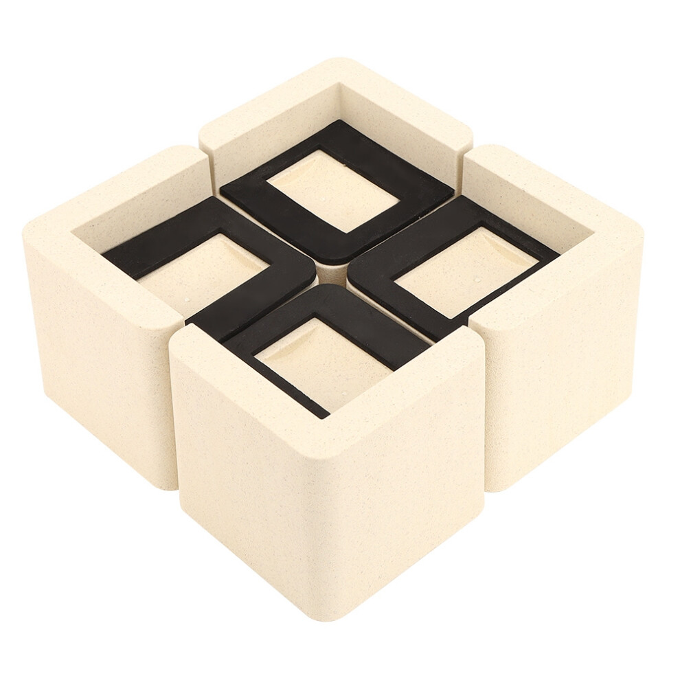 Sturdy 4Pcs Bed Risers For Desk Sofa & Chair - 3.94In Height Boost 9461362054352