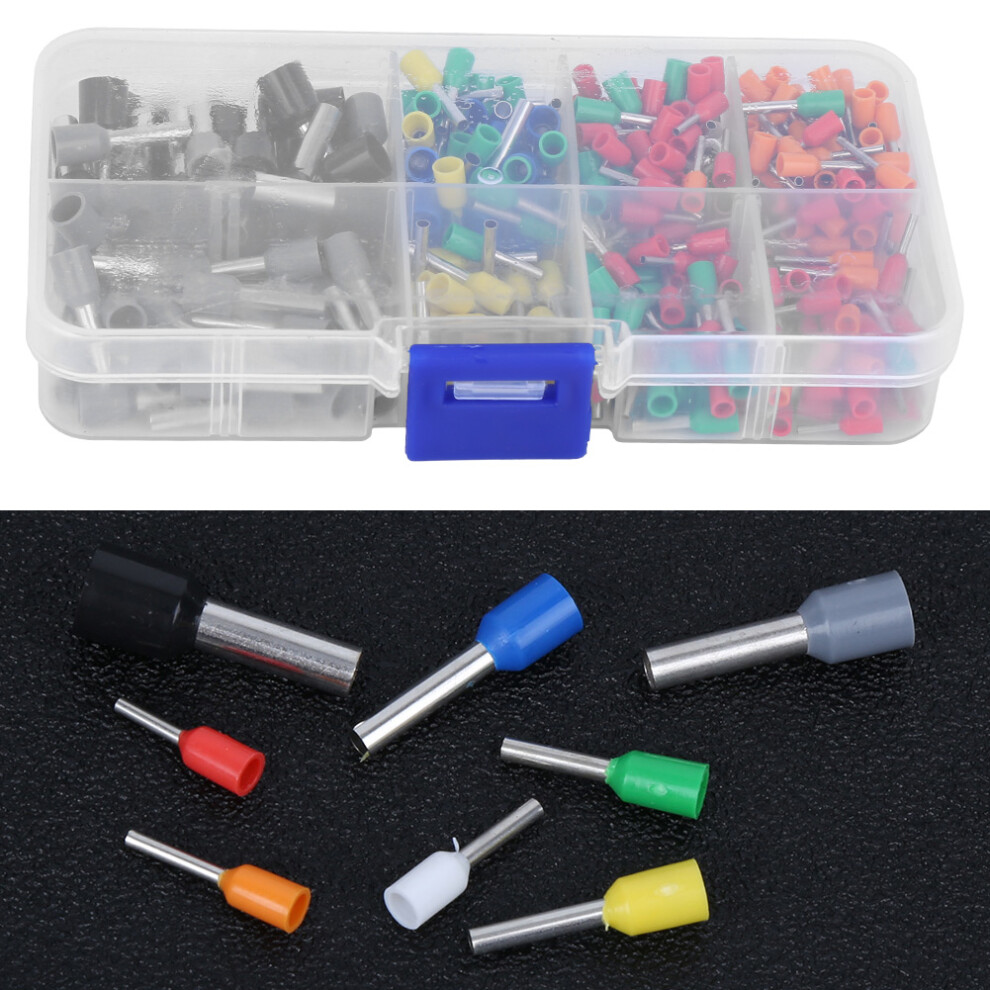 400Pcs Insulated Plastic End Terminal Connectors With Storage Box 9381362055978
