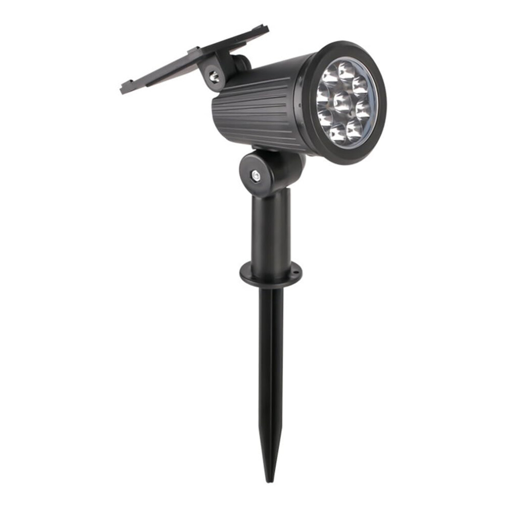 White/Light 9 Led Solar Spotlights Outdoor Solar Landscape Lights Ip65 Waterproof Brightness Adjustable For Garden Yard