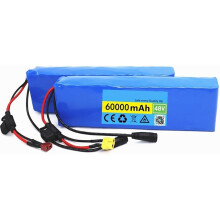48V 60Ah E-Bike Battery For 200W 350W 500W Motors Electric Bicycle Battery,With BMS Protection Board,Lithium Battery Pack,With Charger(T)