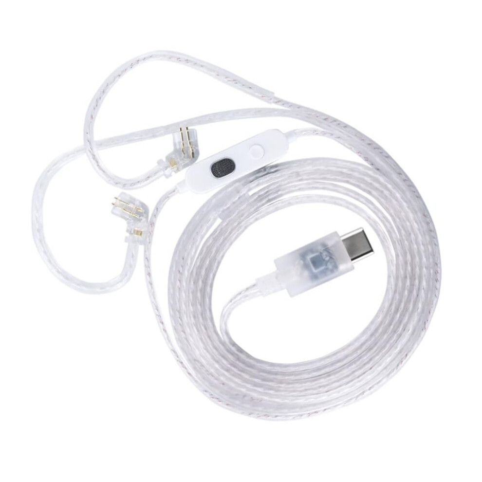 Earphone Cable Dual Parallel Hifi High-Purity Plated Improve Sound Quality High Fidelity Silver 9323874995847