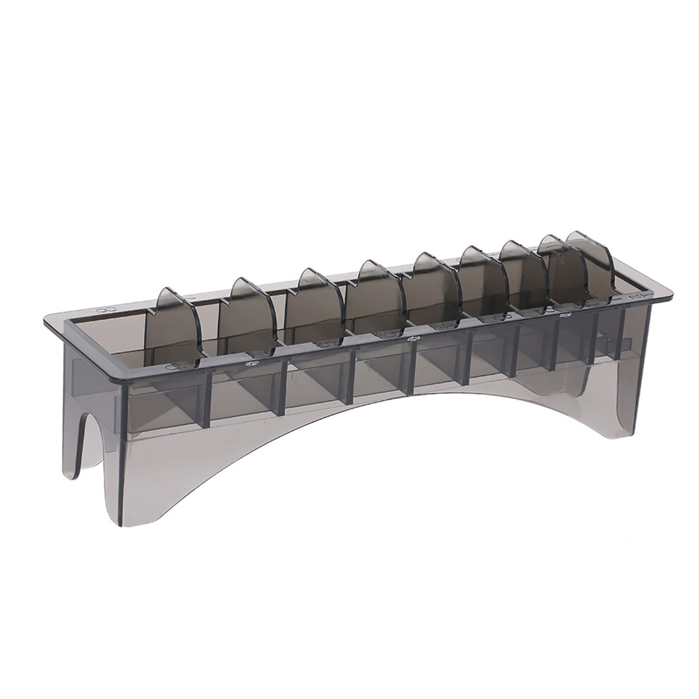 Universal 10 Grid Guide Comb Storage Organizer â Transparent Black, 25x9x7cm