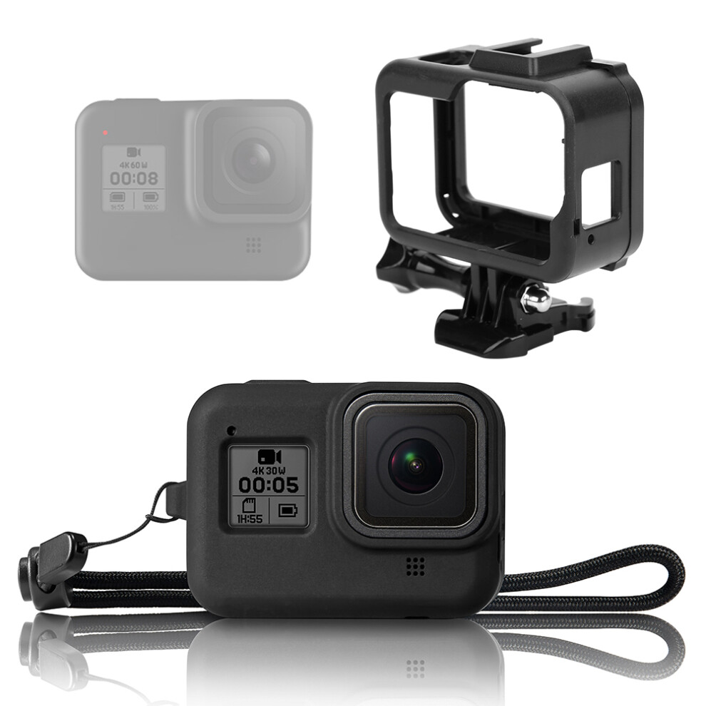 Silicon Cover Extension Frame For Gopro 8 Action Camera, Plastic & Silicone 8471362059937