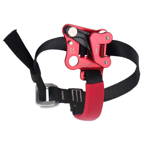 Corrosion Resistant Right Foot Climbing Ascender Riser - Red 1