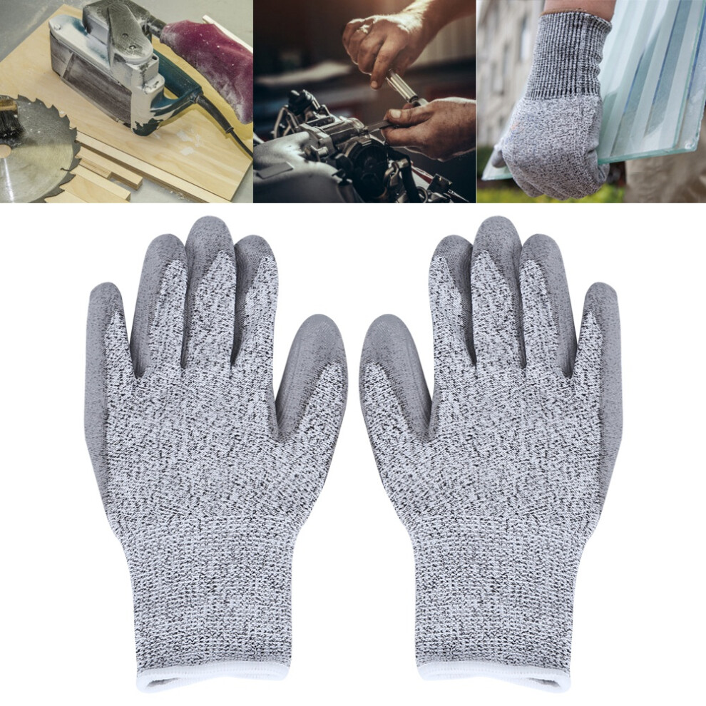 Woodworking & Factory Gloves Oilproof Pu Coating Cut Resistant Size L 8141362060744