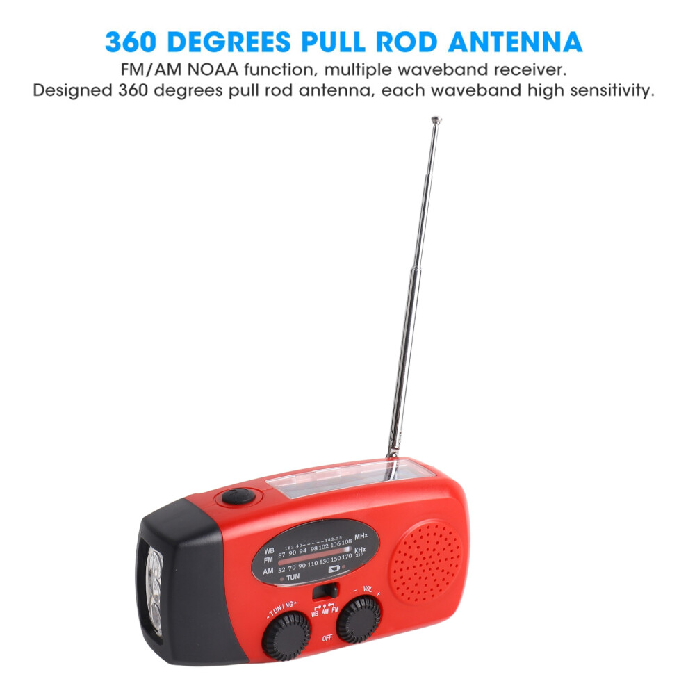 Emergency Solar Led With Noaa Am/Fm Radio & 1200Mah Battery Light 4961362061275