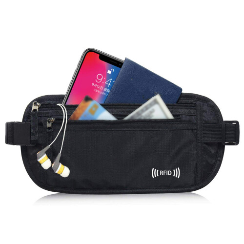 Invisible Shielded Waist Pouch For Preventing Digital-Gray 2