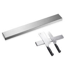 Striscia magnetica resistente per coltelli, striscia magnetica in acciaio inossidabile antiruggine con forte potere magnetico e installazione senza