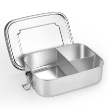 Tragbare Lunchbox mit 3 Fächern, ideal für unterwegs, wiederverwendbare Aufbewahrung für trockene Lebensmittel, Bento-Box aus lebensmittelechtem