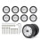Universal Fit Luggage Replacement Wheels 8PCS Quiet-51model 1
