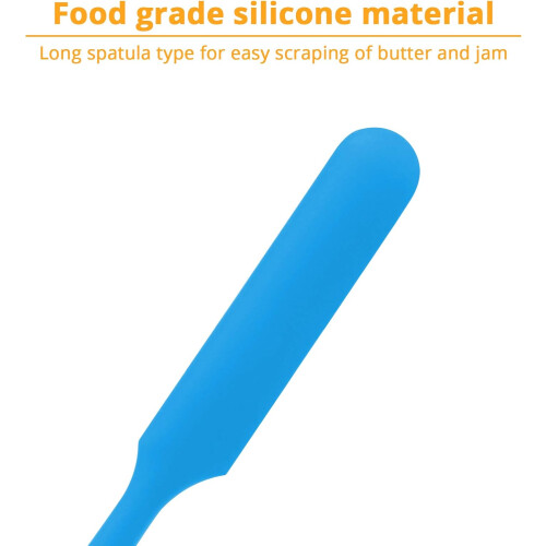 Versatile Kitchen Tool Silicone Spatula, Non-Stick Safe with Ergonomic Handle for Mixing and Scraping 1