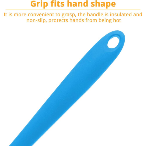 Versatile Kitchen Tool Silicone Spatula, Non-Stick Safe with Ergonomic Handle for Mixing and Scraping 2