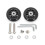2PCS Practical Luggage Wheels Universal Fit Plastic-39model 1