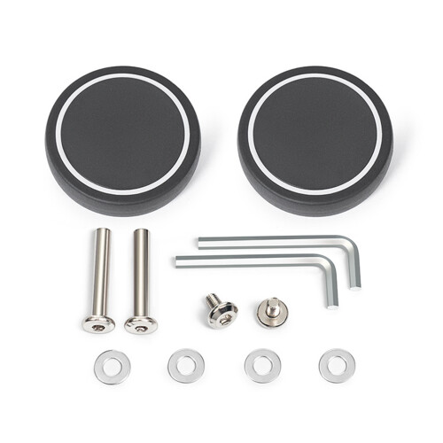 2PCS Practical Plastic Luggage Wheels Universal-67model