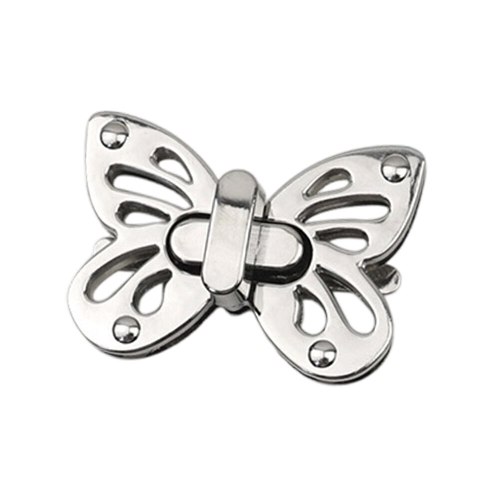 Universal Reinforced Butterfly Clasp Lock For Handbag-Silver 7754000357079