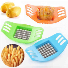 Praktischer Küchenhelfer: Pommes-Schneider für gleichmäßig knusprige Pommes frites, hochwertige Edelstahlklinge für scharfe Schnitte,