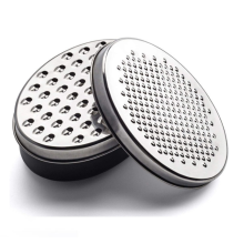 Kitchen Must-Have, Stainless Steel Cheese Grater with Attachable Container Base, Non-Slip Design for Safety and Efficiency