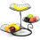 Fruteira com design geométrico para cozinha, fácil de montar, resistente e ideal para bancada. 7