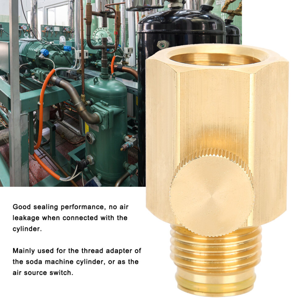 Brass Soda Cylinder Adapter Valve Tr21-4 To G1/2 Switch For Co2 Gas 4111362062363