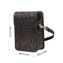 Elegante schwarze PU-Leder-Kamera-Tasche für Instax Mini LiPlay