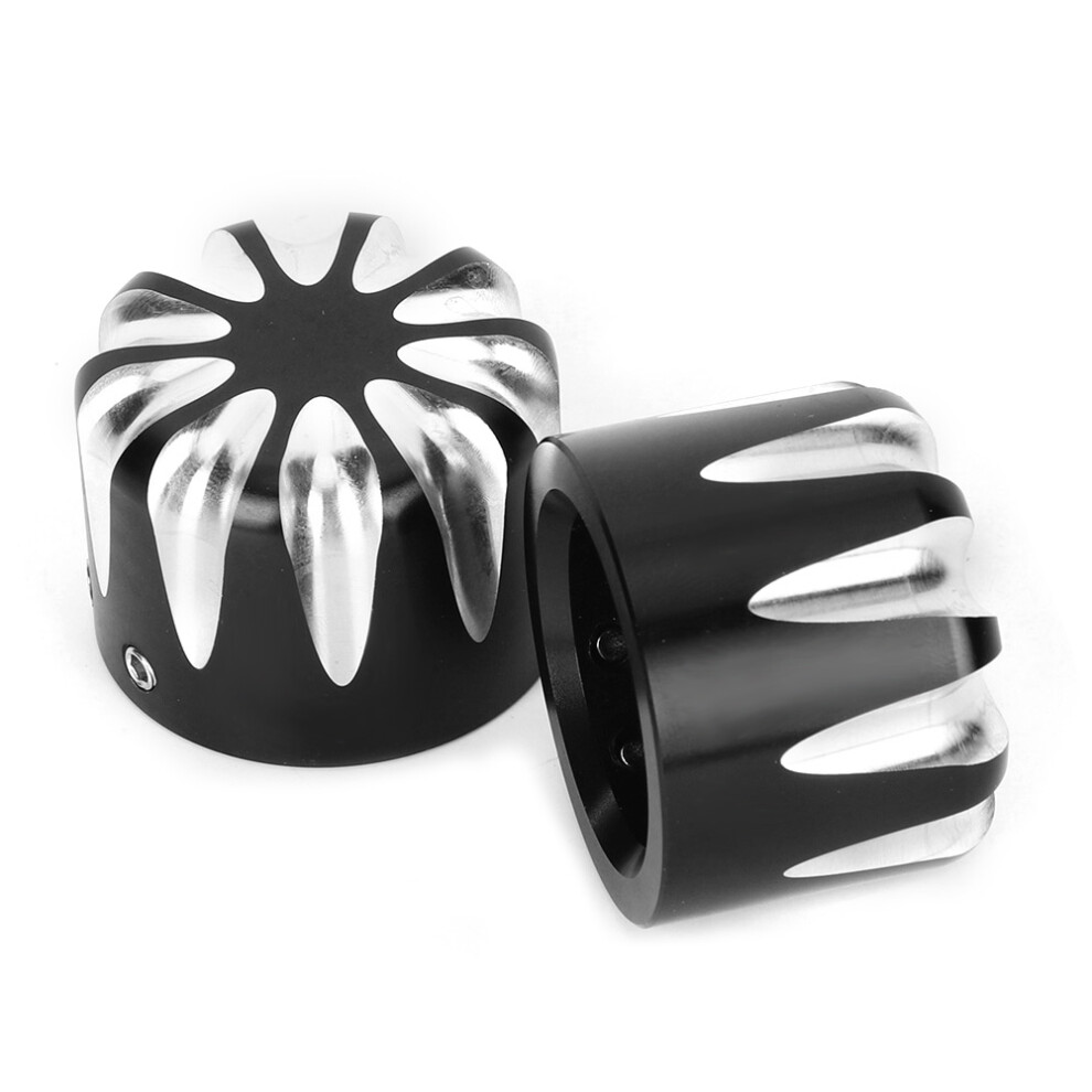 2pcs Black CNC Aluminum Motorcycle Front Axle Cap Fits 2010+ Harley Tri Glide-image-OPC-PMZSNZ2-NEW