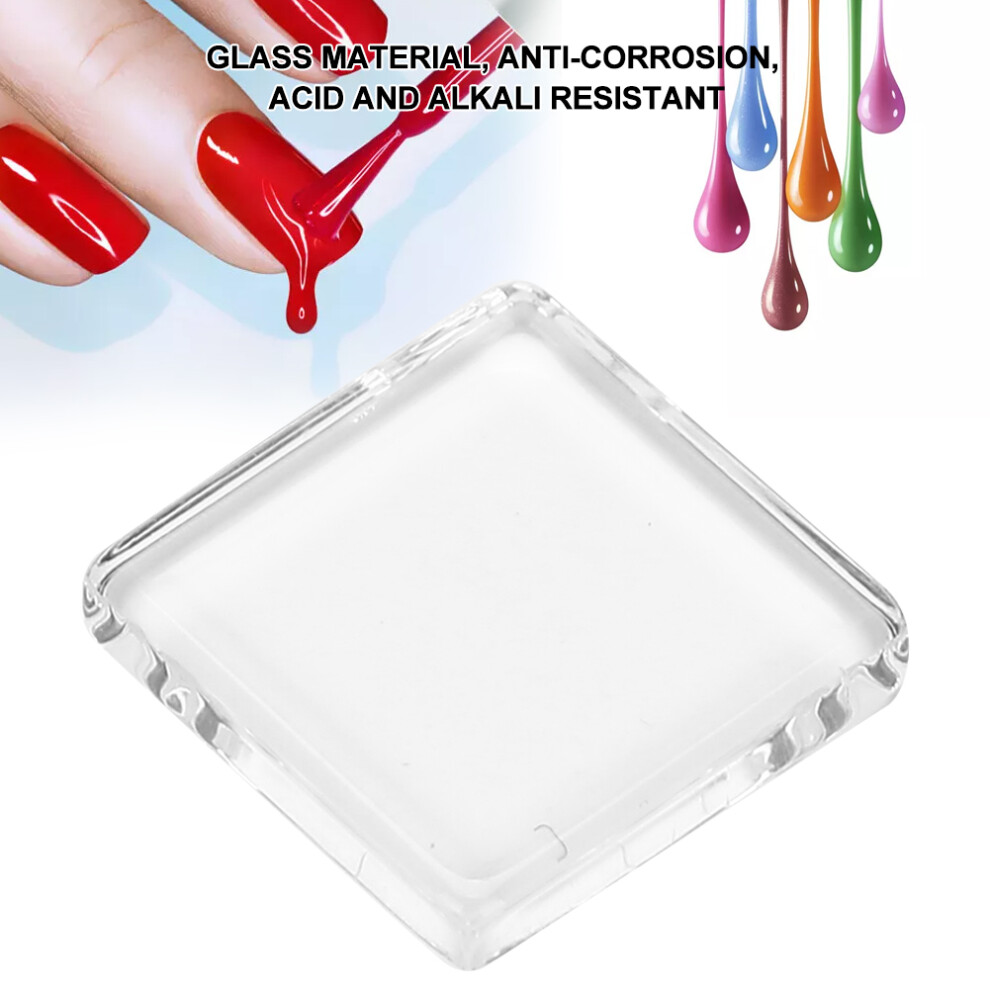 50pcs Transparent Glass Nail Polish Display Card 16mm & 14mm