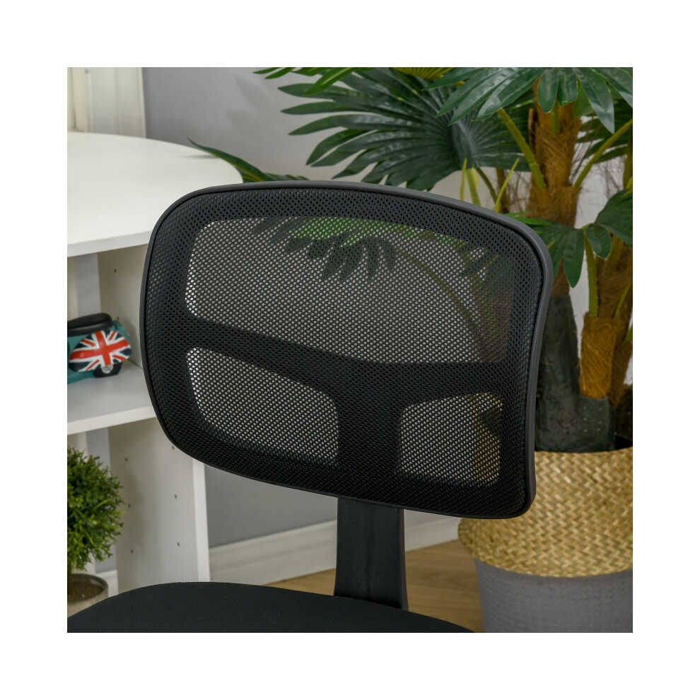 Ergonomic Mesh Office Chair with Wheels Height Adjustable 120kg Capacity Curved Back for Home Study Vanity & Bedroom-image-OPC-PMZSP8T-NEW