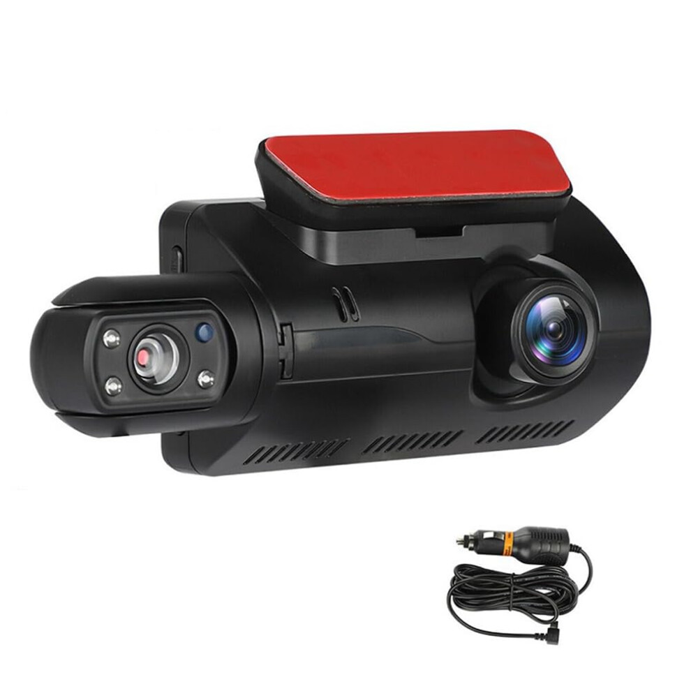 Dual Dash Cam Front And Inside 1440P+1080P Car Box Dash Camera 3 Inch Ips Camera Recorder Night Vision Black 9067246759360
