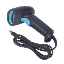Wired Barcode Scanner Smart Voice QR Code Reader for Inventory Supermarket Warehouse