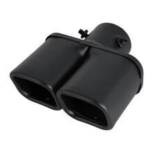 Exhaust Tips Car Exhaust Tail Pipe Stainless Steel Black Tips Muffler(Black-3)