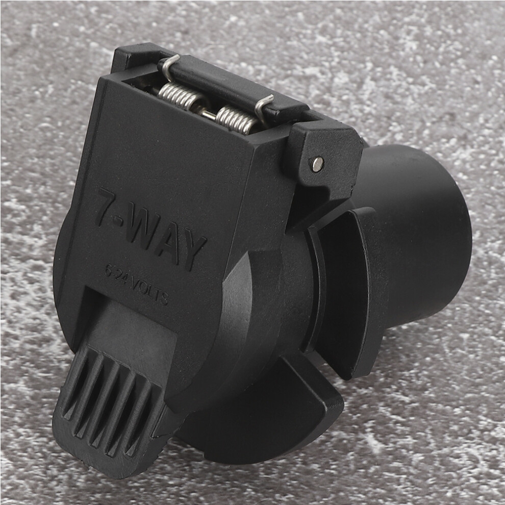 7-Way Rv Blade Power Socket Plug 6-24V For Trailer And Rv Black 8401362066086